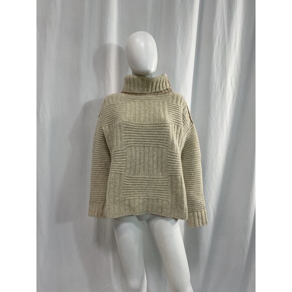 Bottega Veneta White Wool Turtleneck Sweater Size M - Picture 2 of 5
